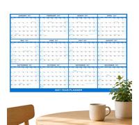 Calendrier Mural 2027 Grand Format Laminé Effaçable Horizontal Vertical | Planificateur Mural Annuel Pour Organisation Planning Rendez-vous École Emploi du Temps Maison Bureau Salle de 32X48 pouces