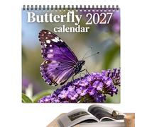 Calendrier mural 2027 Planificateur d'Emploi du Temps Papillons