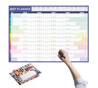 Calendrier Mural 2027 Recto-Verso 12 Mois Grand Format Avec Étiquettes