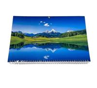 Calendrier mural 3 mois - 13,2 x 8,67 x 0,79 pouces, planificateur horaire 2026 | Calendrier mural de janvier 2026 à février 2027, organisateur pour la maison, le bureau, l'école, l'appartement