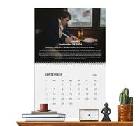 Calendrier mural à spirales - Organiseur historique de collection