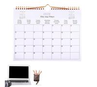 Calendrier mural - Agenda pour une utilisation pratique, calendrier décoratif de 12 mois avec fonction de planification journalière, calendrier 2026 pour la maison et le salon, affichage de bureau