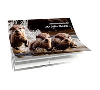 Calendrier Mural Animaux 2026 - Thème Animaux Drôles | Calendrier à Accrocher avec 12 Mois - pour Salon Chambre Bureau et Adultes