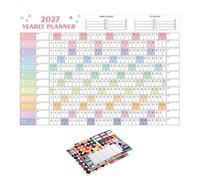 Calendrier Mural Annuel 12 Mois Recto Verso Grand Format Épais