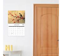 Calendrier mural annuel, 2025 Calendrier mural mensuel - hebdomadaire du planificateur - Ornements décoratifs, organisateur de planificateur familial pour les écoles, garderie