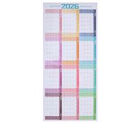 Calendrier Mural Annuel 2026 Effaçable Grand Format pour Bureau | Papier PET Plastique, Vue Claire et Mises à Jour Faciles, École et Planification de Classe