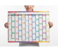 Calendrier mural annuel 2026 - Format A2 - Grand calendrier annuel de janvier à décembre - Tableau de planification annuel complet pour étudiant, famille, maison, école, bureau, étude, travail - 42 x