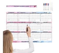 Calendrier Mural Annuel 2026 - Planificateur Mensuel Planning d'emploi du temps - Poster Calendrier Mural Familial 2026 | Pour Écriture Fluide Planning Maison Famille Salon Chambre Entrée Porte École