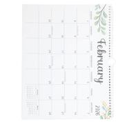 Calendrier Mural Annuel à Spirale, 18 Mois, Papier, 2025-2026 | Pages Détachables, Rappels de Fêtes, Fixation Simple, pour Maison, Bureau, Familles et Enseignants