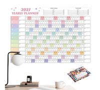 Calendrier mural annuel - épais de grande taille recto-verso avec co
