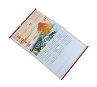 Calendrier Mural Annuel Suspendu 2027, Chèvre, Papier, Style Traditionnel | Motif Zodiacal Feng Shui, Lecture Annuelle D’un Seul Regard, pour Bureau, Entrée, Maison