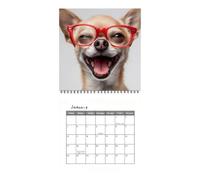 Calendrier mural avec chiens 2027, planificateur mural Gen à décembre 2027 | Calendrier de chiens 12 pour appartement, salon, entrée, studio, bureau, école, famille
