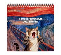 Calendrier Mural avec planning mensuel et peintures célèbres