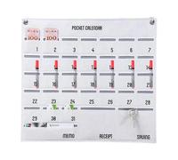 Calendrier mural avec poches - Sac de rangement en tissu - Organiseur mural - Peu encombrant et respirant - Calendrier mensuel/hebdomadaire pour l'organisation du salon, de la chambre à coucher et du