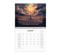 Calendrier mural avec versets bibliques 2025, calendrier inspirant 2025, calendrier mural suspendu avec verset biblique de 11,42 x 8,66 pouces, calendrier de bureau avec 365 jours de citation