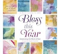 Calendrier mural Bless This Year 2025, 16 mois inspirant : Celebrating The Word of God, 30,5 x 30,5 cm
