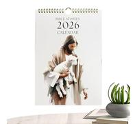Calendrier mural - Calendrier 2026 de beaux paysages | Planificateur mural à suspendre pour planification de réunions quotidiennes, école, maison, bureau, lieu de travail, famille, salle de classe