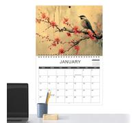 Calendrier Mural - Calendrier Mensuel d'Art Mural | Organisateur Drôle et Mignon pour Maison Bureau École Famille Enseignants