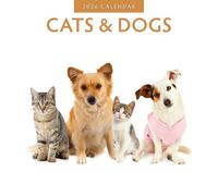 Calendrier mural carré 2026 Chats et chiens Red Robin Publishing