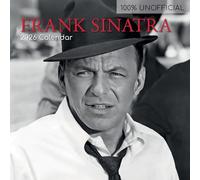 Calendrier mural carré 2026 - Frank Sinatra 30,5 x 30,5 cm, vue mensuelle, 16 mois, thème icônes, comprend 180 autocollants de rappel