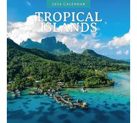 Calendrier mural carré 2026 Îles tropicales Red Robin Publishing