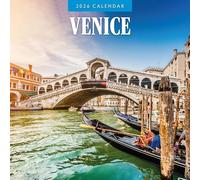 Calendrier mural carré Venise 2026 Red Robin Publishing