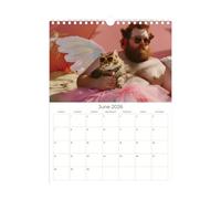 Calendrier mural chat 2026-2027 - 12 mois à suspendre verticalement | Calendrier pour les amoureux des chats avec dates et photos | Organisateur pour les préparatifs des vacances, les routines