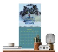 Calendrier Mural Chat 2027 En Colère 2027 Mensuel Décoratif