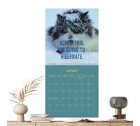 Calendrier Mural Chat 2027 En Colère 2027 Mensuel Décoratif