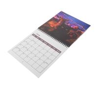 Calendrier Mural Chat 2027 en Papier Trou Pré-percé Suspendre | Illustrations Peintes à Main, Design Mignon pour Amoureux des Chats, Usage Bureau Cuisine