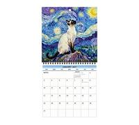 Calendrier mural chat 2027 | Outil de planification des plans | So Calendrier de planification d'animaux pour propriétaires de maisons, étudiants, enseignants, professionnels libres