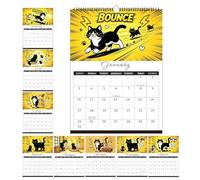 Calendrier Mural Chat 2027 Papier Épais Grande Grille De Date Planificateur