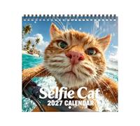 Calendrier Mural Chat 2027 Planificateur De Gestion D'Emploi Du Temps 12