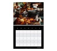 Calendrier Mural Chats 2026 - Planificateur d'Emploi du Temps | Calendrier Mensuel Avec un Motif de Chat,Pour Organisateur Familial Bureau Salle de Séjour École et Domicile
