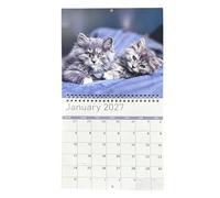 Calendrier Mural Chats 2027 Calendrier Chatons à Jan - Déc 2027