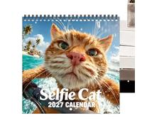 Calendrier Mural Chats 2027 Planificateur De Gestion D'Emploi Du Temps 12
