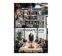 Calendrier Mural Chats - Calendrier Mural Vertical Chat 2026,Fournitures de Planification Organisateur pour Salon Chambre Bureau Frigo