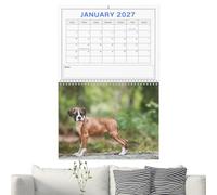 Calendrier Mural Chiens Planificateur Animalier Et Décoratif 12 Mois