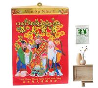 Calendrier mural chinois 2026 détachable, calendrier mural quotidien vietnamien, année du cheval, décoration Feng Shui pour la maison et le bureau
