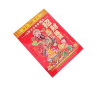 Calendrier Mural Chinois 2027, Almanach Traditionnel Année Chèvre | Papier Rouge, Rappels des Fêtes, Mises à Jour Quotidiennes, Détails Dorés, Impression Claire, Décoration Murale de Bureau