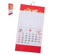 Calendrier Mural Chinois 2027 Année du Bélier, Almanach Lunaire | Planification Mensuelle et Quotidienne, Mise en Page Conviviale, Papier Rouge Traditionnel, Nouvel An Chinois