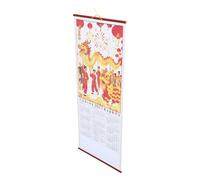 Calendrier Mural Chinois 2027, Rouleau Feng Shui en Papier | Lunaire Complet, 24 Termes Solaires, Vue Quotidienne Facile, Ouverture Fluide pour Étude et Décoration