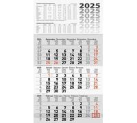Calendrier mural cloche "3 mois" 2025 gris