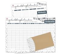 Calendrier mural Confettis I dv_301 I A2 bleu foncé