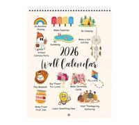 Calendrier mural d'activités ludiques 2026 : Dites adieu à l'ennui ! Transformez 365 jours en petits rituels joyeux. Agenda mural avec 12 activités pour les mois à venir, calendrier idéal (1 PC)