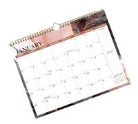 Calendrier mural d'art 2026 avec feuilles en carton coloré date facile à lire illustration créative calendrier de bureau de bureau décoration de la maison