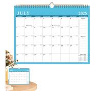 Calendrier mural de 2025 à 2026,Calendrier de planification mensuel de 2025 à 2026,Calendrier mural à 18 mois de janvier 2025 à juin 2026 | Calendrier mural avec pour planifier et or