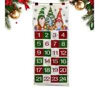Calendrier Mural De Noël En Tissu 24 Jours Grand Format Doux Et Portable
