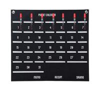 Calendrier mural de poche - Calendrier mural 2025 avec poche | Organiseur mural pour monnaie | Calendrier mural familial mensuel 2025 avec poche pour salon, chambre à coucher