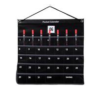 Calendrier mural de poche - Calendrier mural 2025 avec poche | Organiseur mural pour monnaie | Calendrier mural familial mensuel 2025 avec poche pour salon, chambre à coucher